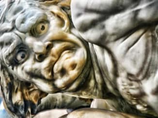Schmerz Gesicht Skulptur