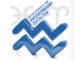 AMORC-Grafik zum Wassermannzeitalter mit blauem Wassermann-Symbol