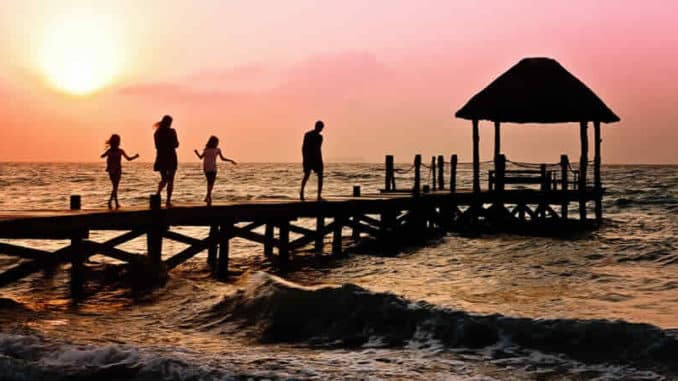 Familie am Meer