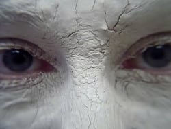 Heilerde Gesicht Maske weiss