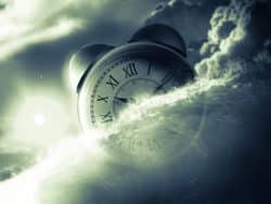 Illusion der Zeit himmel wasser uhr