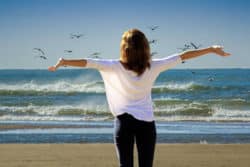 more meaning frau strand freude holiday