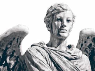 engel-angel-schwarz-weiss