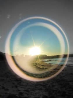 Essenz des Lebens ist Verbundenheit  strand halo effekt