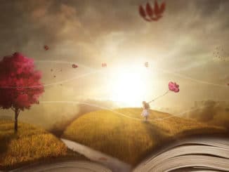 buch-landschaft-maedchen-traum-book