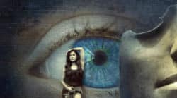 Alte Erfahrungen transformieren-Frau-Auge-Wand-fantasy