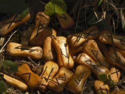 Frühlingsrunen magische Zeichen wald runes