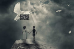 Frieden in der Welt frieden weltfrieden taube children