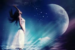 Einfluss der Astrologie auf Entscheidungen mond woman