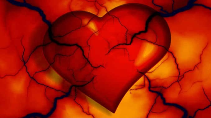 rot-oranges-gerissenes-herz-heart