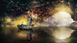 Der Fährmann tod-spirituelle geschichte höhle cave