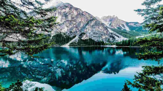 meditation berge see