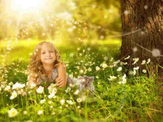 innere-Kind-heilen-Ende-Opferrolle-wald-blumen-girl