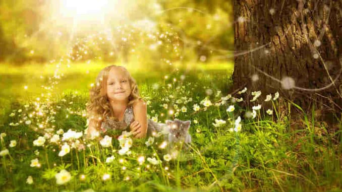 innere-Kind-heilen-Ende-Opferrolle-wald-blumen-girl
