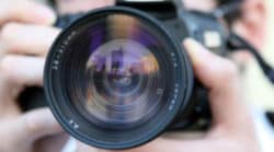 Angst fotografiert zu werden Kamera Linse hände camera