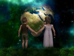 Spiritualitaet-kultureller-Wandel-neue-Zeit-Weltkugel-children