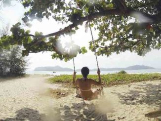 frau-schaukel-strand-paradies-topical-beach