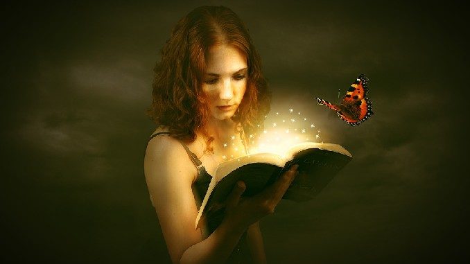 frau-buch-licht-weisheit-erkenntnis-woman