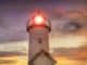 frau gesicht leuchtturm lighthouse