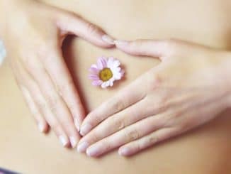 bauch blume woman