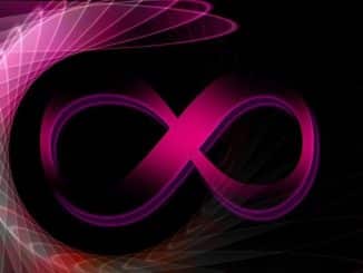liegende acht pink character