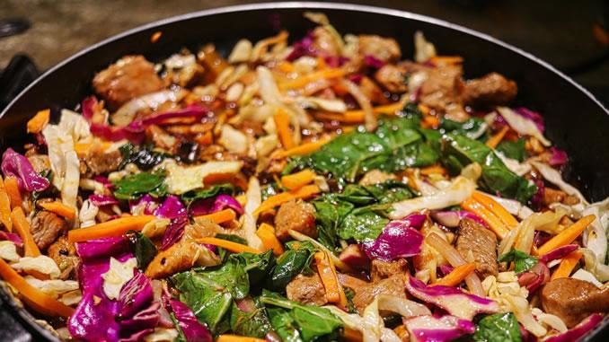 pfanne gemuese kochen