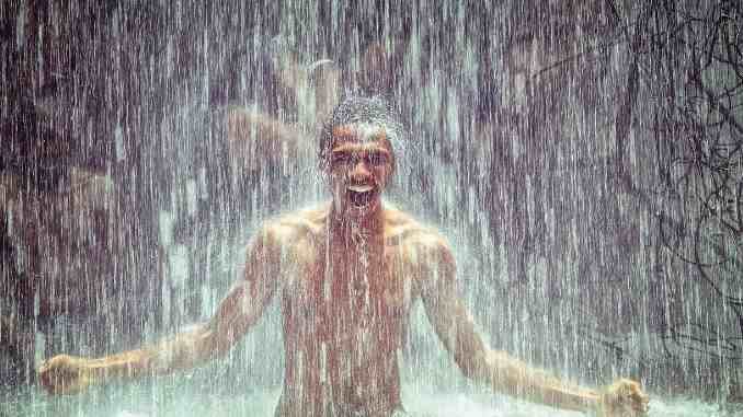 mann wasserfall man
