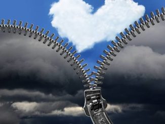 herz wolke zipper