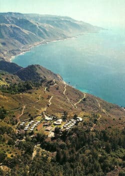Klosteranlage New Camaldoli an der Pazifikküste bei Big Sur, fotografiert von Roland Ropers im August 1994