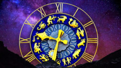Die 12 Sternzeichen uhr zifferblatt