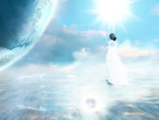 frau himmel licht ascension