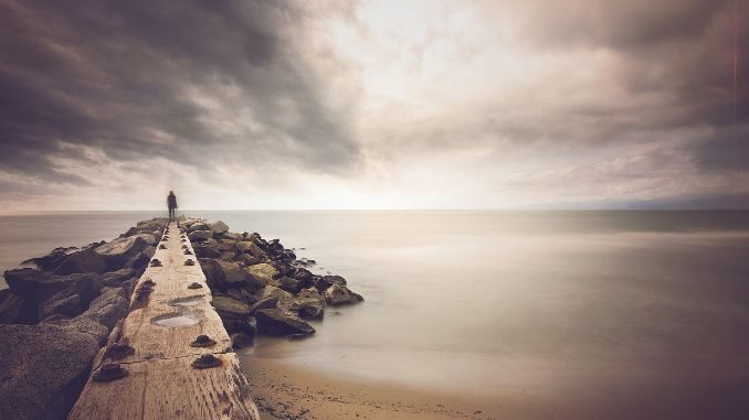 mensch meer weg ziel pier