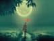 mann weg mond tree