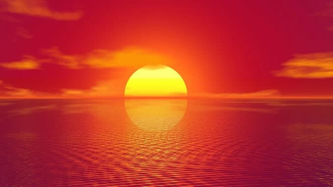 sonnenuntergang meer ozean klarheit