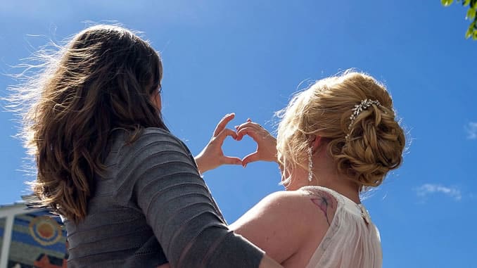 frauen herz himmel frieden
