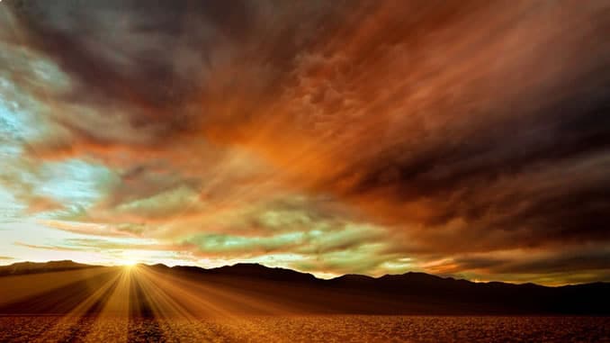 leben und tod wueste sonne