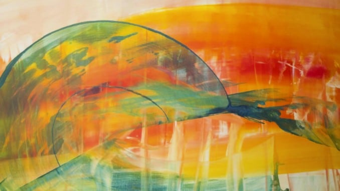 Joachim Schaffer-Suchomel Aquarell auf Leinwand Tod