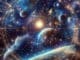 Wassermann Aszendent Steinbock: astrologisches Symbolbild mit Planeten und Tierkreisringen