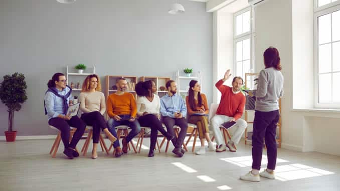 Coaching Unterricht in einer gruppe