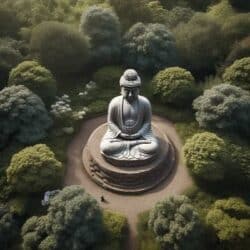 Buddha-Natur, Wegweiser zum Erwachen Buddha Statue in der Natur