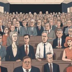 Spirituelle Politikverdrossenheit Illustration Politiker
