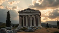 Stoizismus und Spiritualität Gebaeude in der Natur