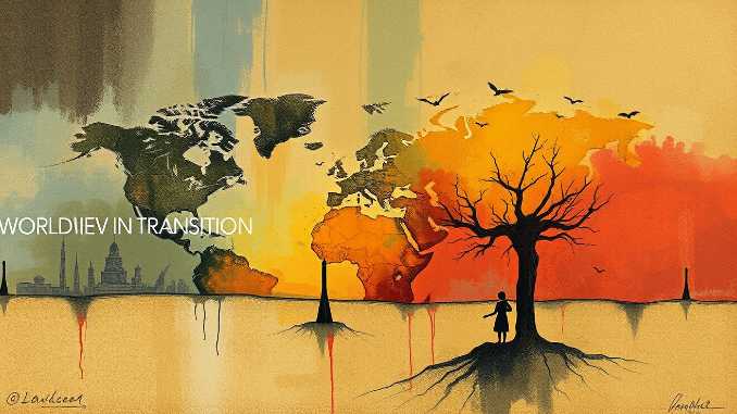 Illustration Weltanschauung im Wandel
