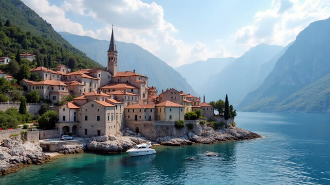 Montenegro vom Wasser aus