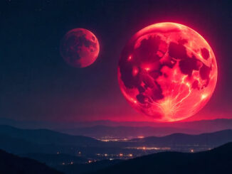 Blutmond und Sonnenfinsternis