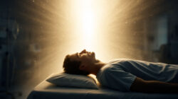Spirituelle Werkzeuge Mann im Licht