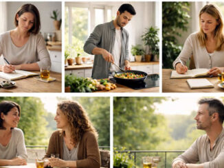 Collage zur gesunden Ernährung
