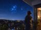 Sternennacht auf dem Balkon