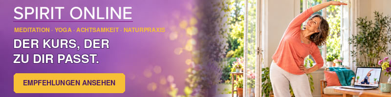 Banner Online Kurse Meditation und Yoga